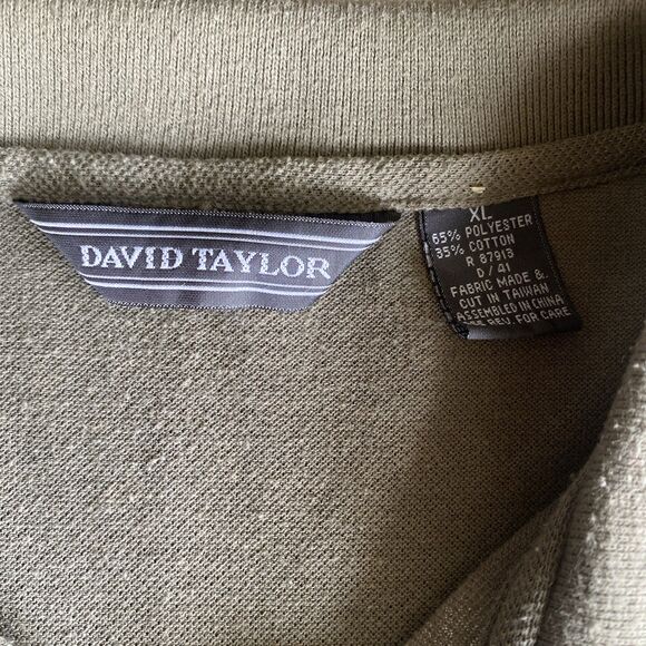 David Taylor Collection Men's Polo Shirt Size XL Olive Green - Picture 3 of 7